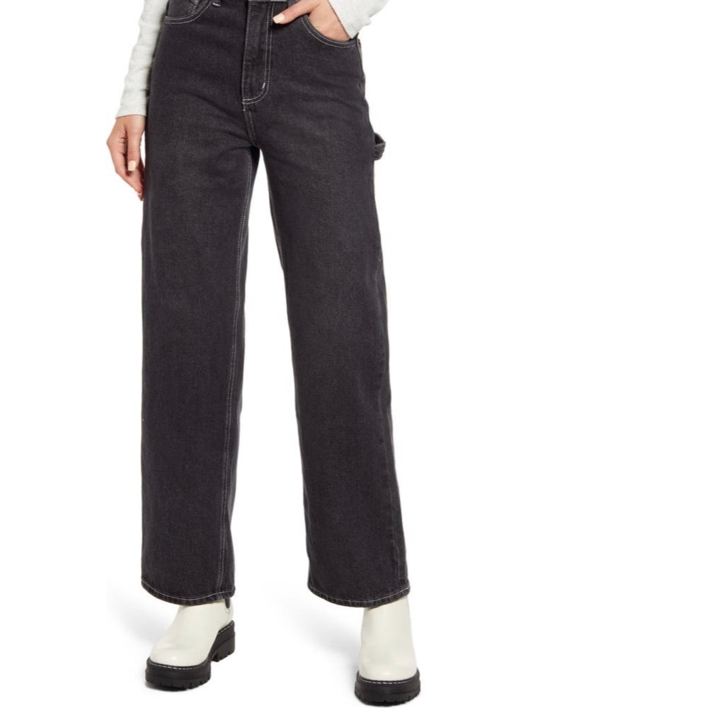 BP high rise carpenter jeans. Size 25. Faded black wash